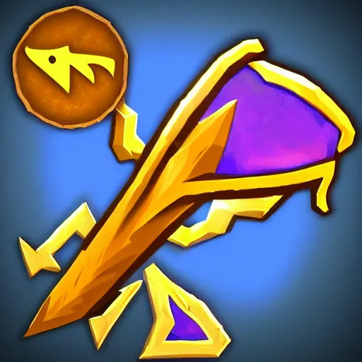 Prompt: a magical arrow, game item icon art, world of warcraft artstyle