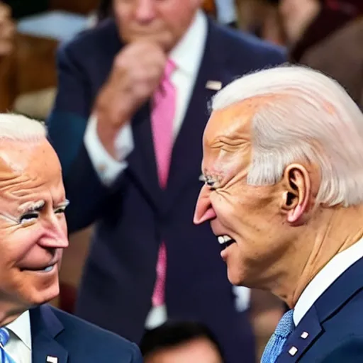 Image similar to joe biden slaps president biden