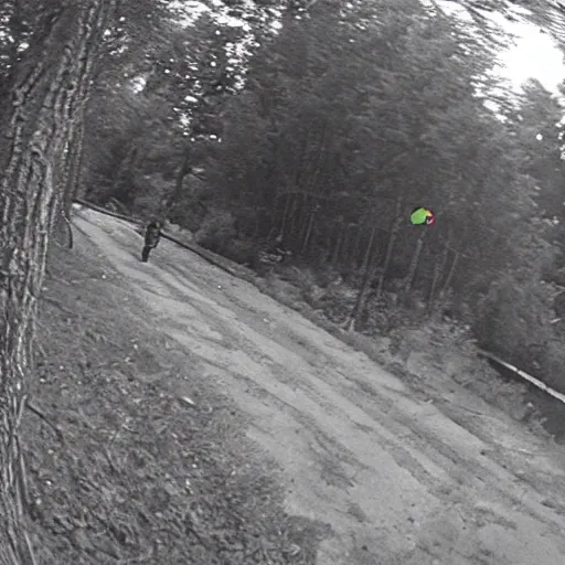 Image similar to mario caught on trailcam footage