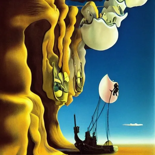 Image similar to salvador dali spirited away