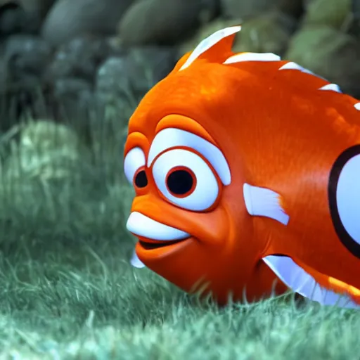 Prompt: Nemo dressed as a potato