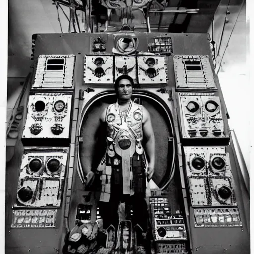 portrait of Iroquois warrior standing in front of a | Stable Diffusion ...