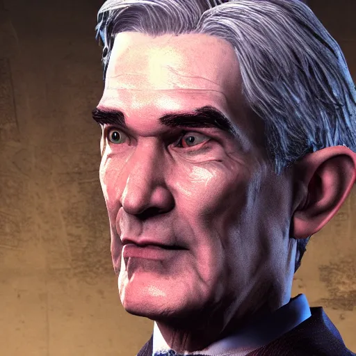 Image similar to Screenshot of Jerome Powell as a character in Dead By Daylight