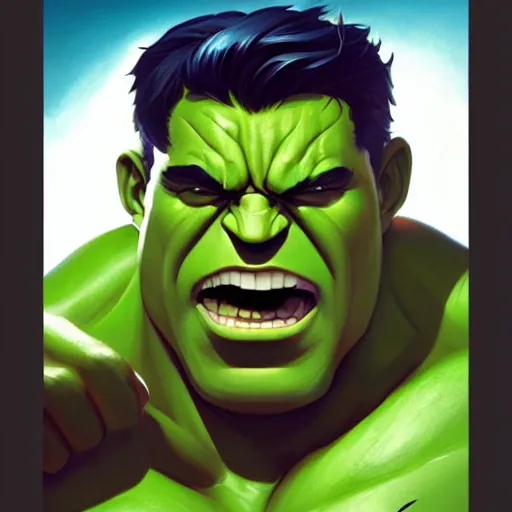 Image similar to face icon stylized minimalist the hulk, loftis, cory behance hd by jesper ejsing, by rhads, makoto shinkai and lois van baarle, ilya kuvshinov, rossdraws global illumination