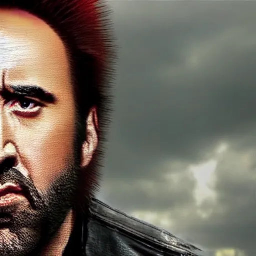 Image similar to photo realistic, ultra detailed photo of nicolas cage as wolverine