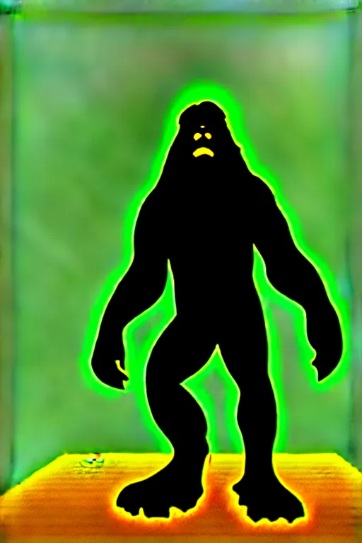 Image similar to bigfoot being teleported