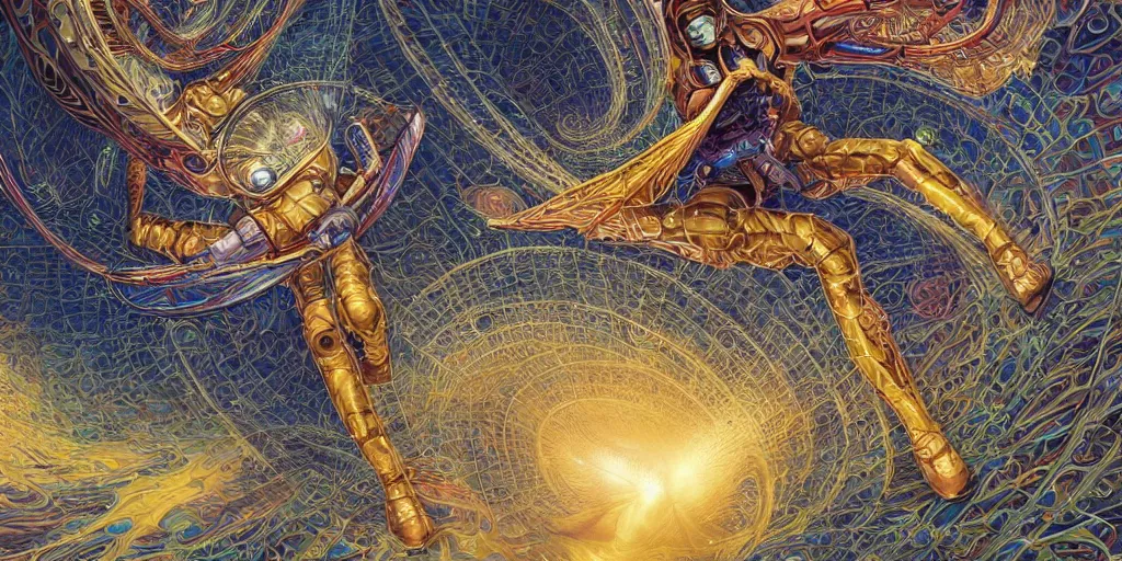 Prompt: ! dream ( mechanical time traveling wasp ) ( ( engineering document, drawing, autodesk blueprint, warp drive ) ) ( ( ( hyper detailed masterpiece, psychedelic fractal pattern, jean giraud, digital art painting, dream wave aesthetic, ethereal, artgerm, donato giancola, tom bagshaw ) ) )