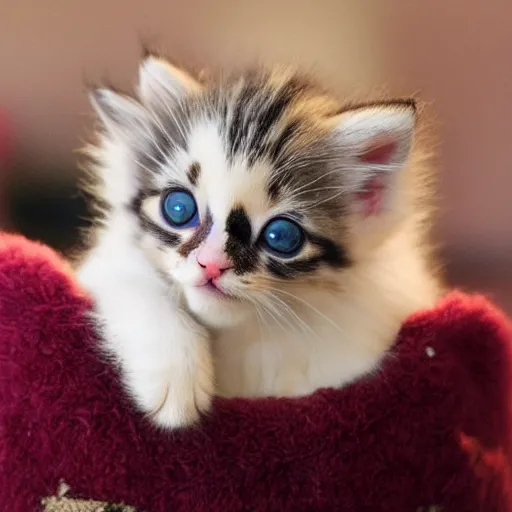 Prompt: cute fuzzy kitten