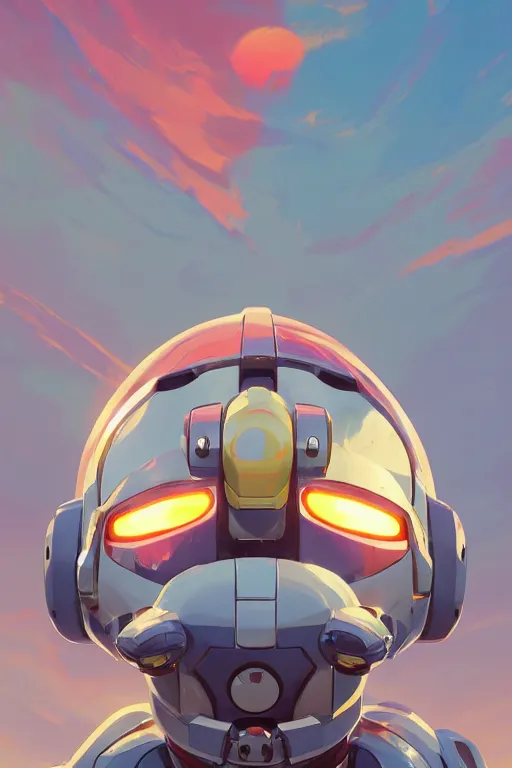 Image similar to metabots medabots medarotto medarot robot minimalist comics helmet mask neon cybereye, behance hd by jesper ejsing, by rhads, makoto shinkai and lois van baarle, ilya kuvshinov, rossdraws global illumination ray tracing hdr radiating a glowing aura