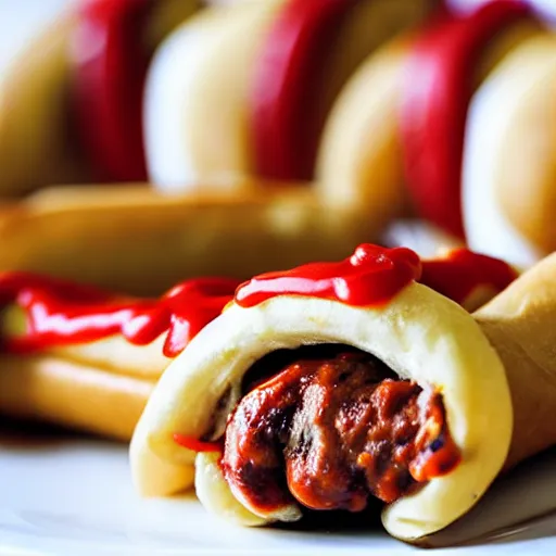 Image similar to hotdog cannoli