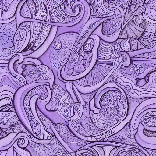 Prompt: purple chalked pattern, digital art, fantasy, magic, chalk, chalked, trending on artstation, ultra detailed, detailed, fine details, professional illustration - w 1 0 0 0