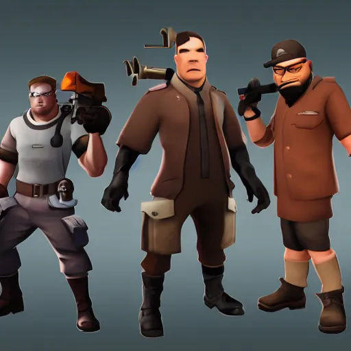 Prompt: a new character for team fortress 2