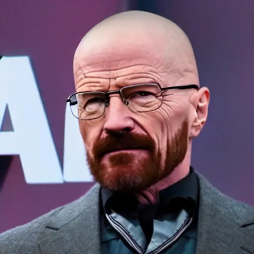 Image similar to Walter White casted in Marvel avengers, film still