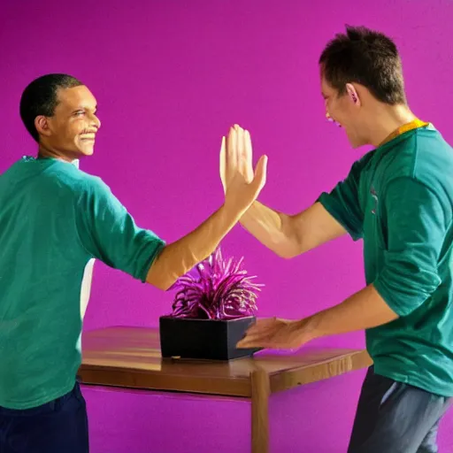 Prompt: high five