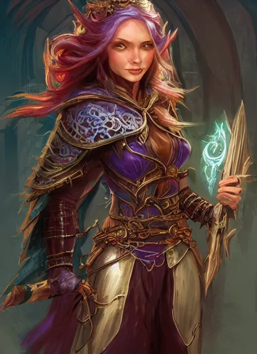 Image similar to elf, ultra detailed fantasy, dndbeyond, bright, colourful, realistic, dnd character portrait, full body, pathfinder, pinterest, art by ralph horsley, dnd, rpg, lotr game design fanart by concept art, behance hd, artstation, deviantart, hdr render in unreal engine 5