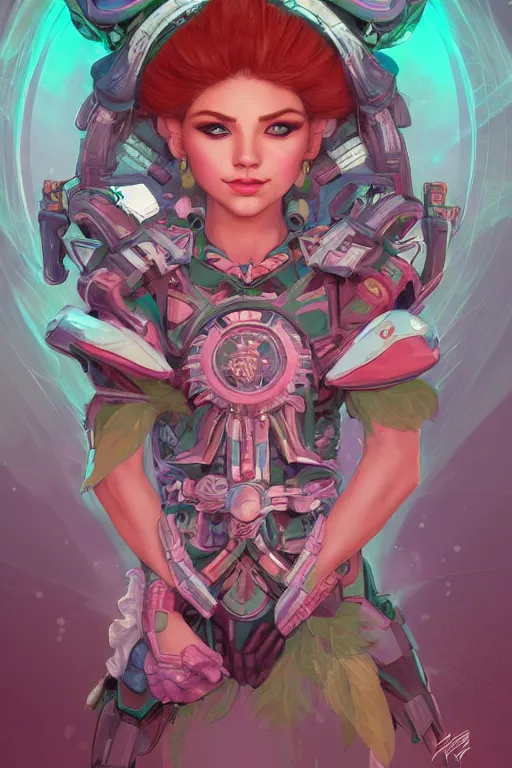 Prompt: symmetry!! portrait of blossom power puff girl! alien in the style of horizon zero dawn, machine face, intricate, elegant, highly detailed, digital painting, artstation, concept art, smooth, sharp focus, illustration, art by artgerm and greg rutkowski and alphonse mucha, 8 k