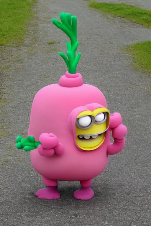 Image similar to plumbus, minion