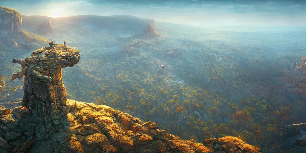 Image similar to but not only that : let freedom ring from stone mountain of georgia. let freedom ring from lookout mountain of tennessee. ultrafine highly detailed hyper colorful illustration, sharp focus, rozalski, craig mullins, unreal engine highly rendered, global illumination, radiant light, intricate and detailed environment