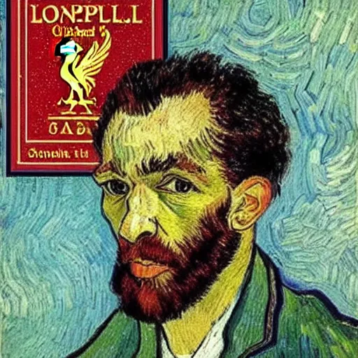 Image similar to salah liverpool by van gogh