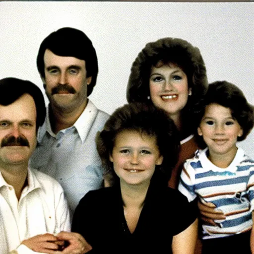 Image similar to family photo, 1 9 8 4