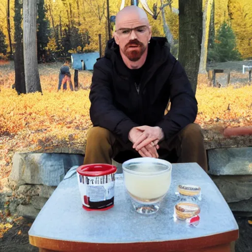 Image similar to breaking bad in canada drinking maple