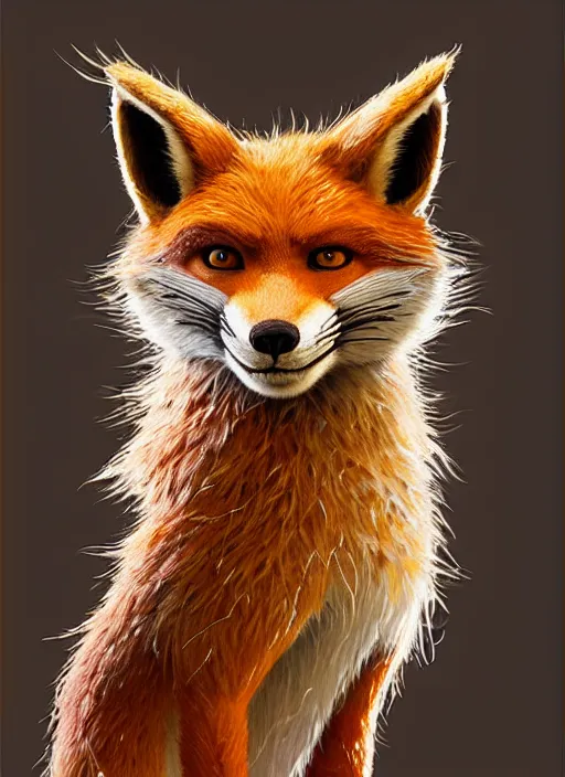 Prompt: highly detailed portrait of fantastic mr fox, by stephen bliss, unreal engine 5, fantasy art by greg rutkowski and loish rhads ferdinand.