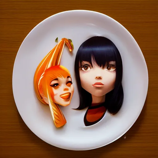 Image similar to face icon stylized minimalist breakfast at tiffany's, loftis, cory behance hd by jesper ejsing, by rhads, makoto shinkai and lois van baarle, ilya kuvshinov, rossdraws global illumination