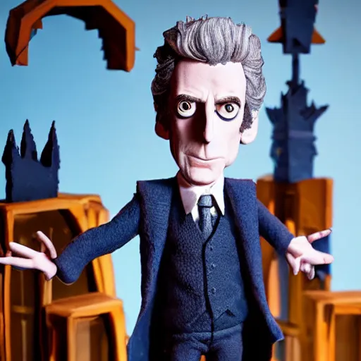 Prompt: peter capaldi claymation