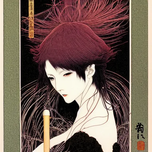 Image similar to prompt : portrait of muse soft light painted by takato yamamoto, inspired by ghost in shell anime, smooth face feature, intricate oil painting, high detail, sharp high detail, manga and anime