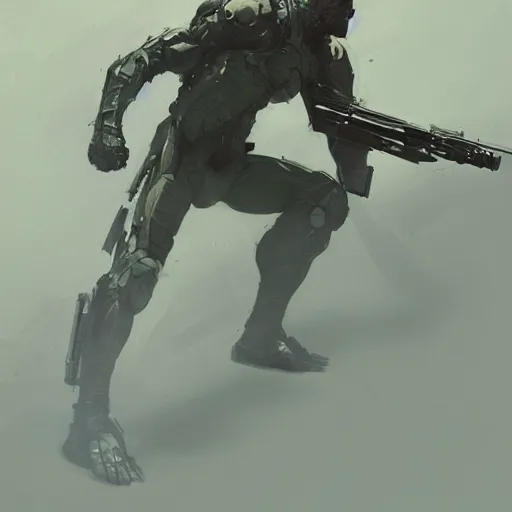 Image similar to Gecko, Metal Gear Solid Revengeance,Greg rutkowski, Trending artstation, cinematográfica, digital Art