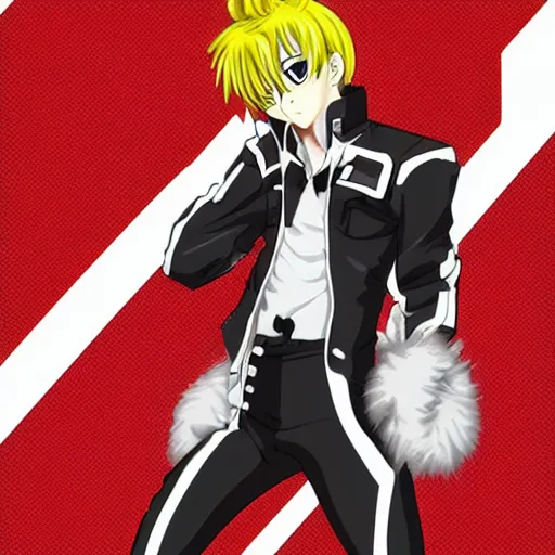 Prompt: drake in the style of high school dxd