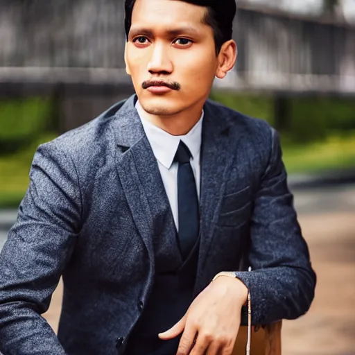 Image similar to outdoor portrait of jose rizal as a young man in 2 0 2 0, 3 0 years old wearing stylish modern clothes, photo taken in 2 0 2 0, detailed, award winning photography