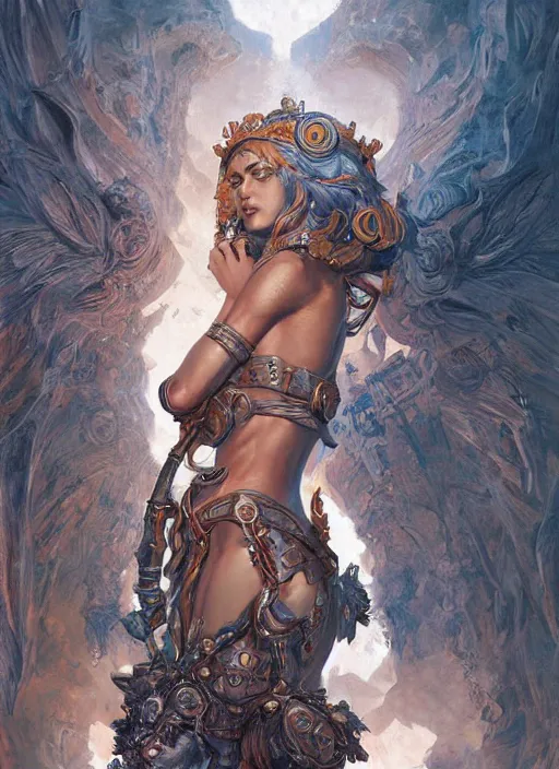 Image similar to digital _ painting _ of _ goddess _ by _ filipe _ pagliuso _ and _ justin _ gerard _ symmetric _ fantasy _ highly _ detailed _ realistic _ intricate _ port