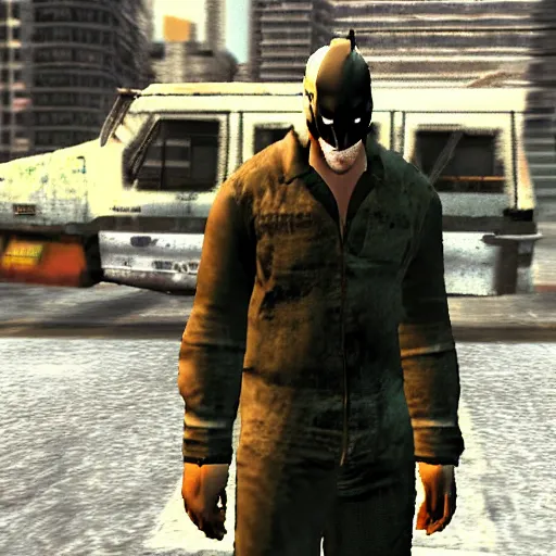 Prompt: bane from the dark knight rises in gta iv