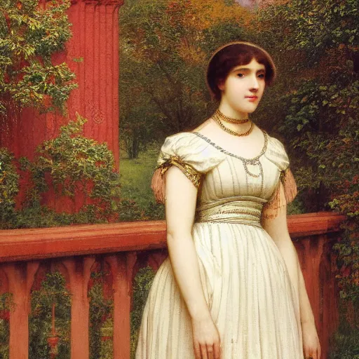 Prompt: a portrait of female asa Butterfield by Edmund blair Leighton