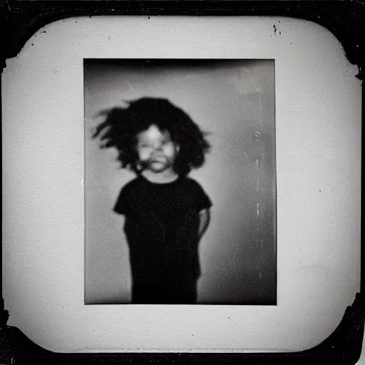 Image similar to infamous polaroid photograph of a horrifying discovery in the drawer of an abandoned house