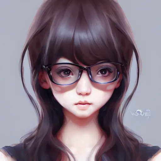 Prompt: personification of cuteness, by wlop and artgerm, very coherent symmetrical artwork, ultra HD, 4k, hyper realistic