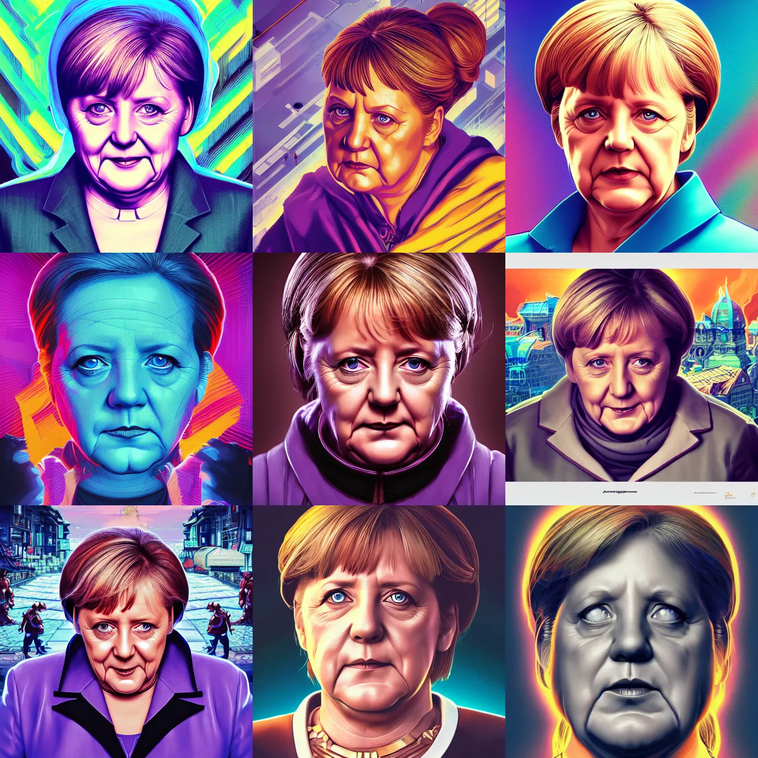 Prompt: portrait isometric drawing, angela merkel in street fighter, intricate, epic lighting, cinematic composition, hyper realistic, 8k resolution, unreal engine 5, by Artgerm, tooth wu, dan mumford, beeple, wlop, rossdraws, James Jean, Andrei Riabovitchev, Marc Simonetti, yoshitaka Amano, Artstation