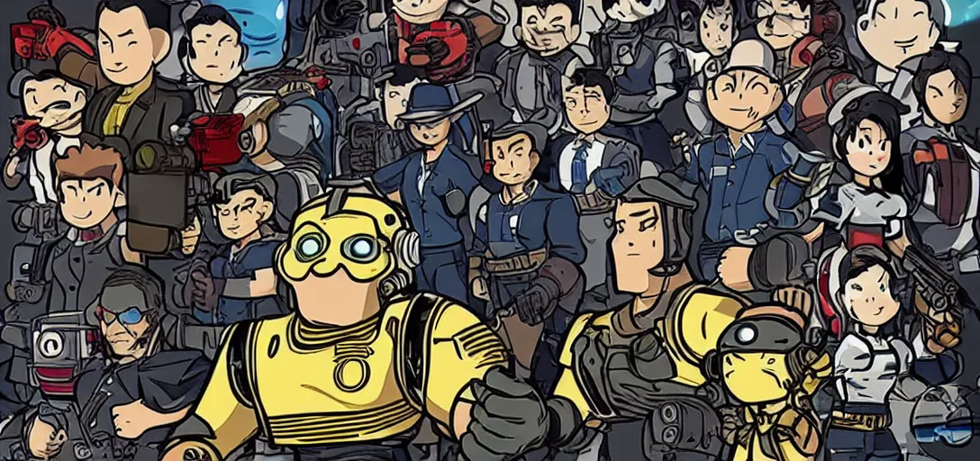 Image similar to Poster of Fallout the Anime Series