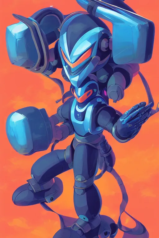 Image similar to robot ninja mask helmet megaman x zero rockman 2 0 2 2 switch game boss legacy collection fanart artsation, art gta 5 comics, behance hd by jesper ejsing, by rhads, makoto shinkai and lois van baarle, ilya kuvshinov, rossdraws global illumination ray tracing