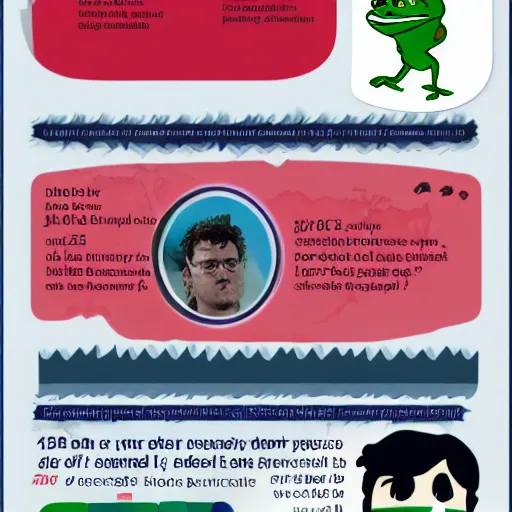 Prompt: infographic about pepe