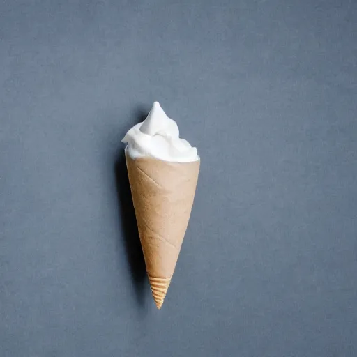 Image similar to levitating ice cream cone with a surprise