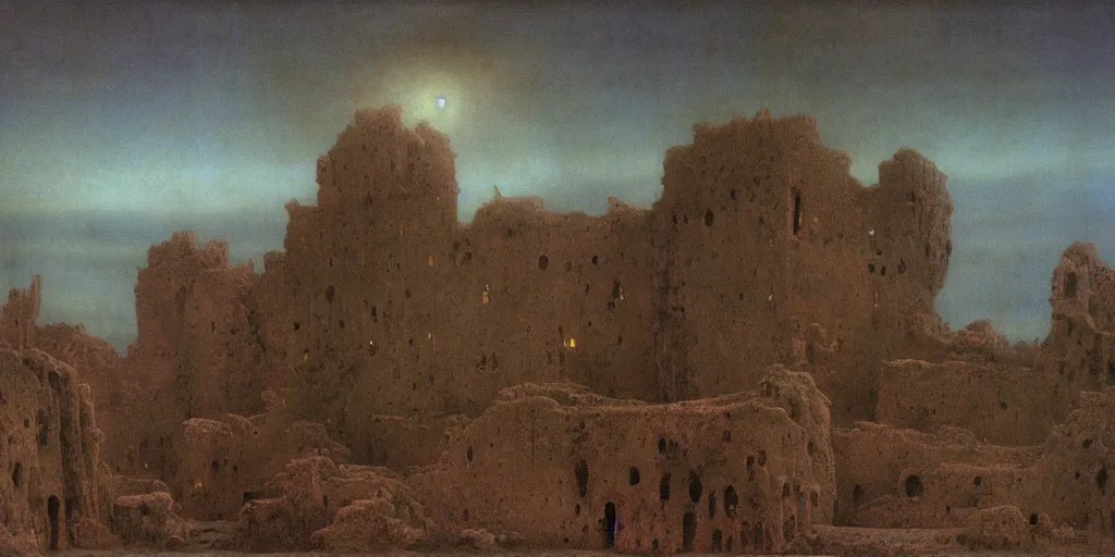 Image similar to Isle of the dead by Arnold Böcklin painted by Zdzisław Beksiński, global illumination, radiant light, detailed and intricate environment