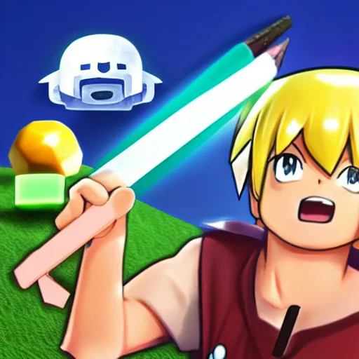 Image similar to anime pencil as clash of clans app icon