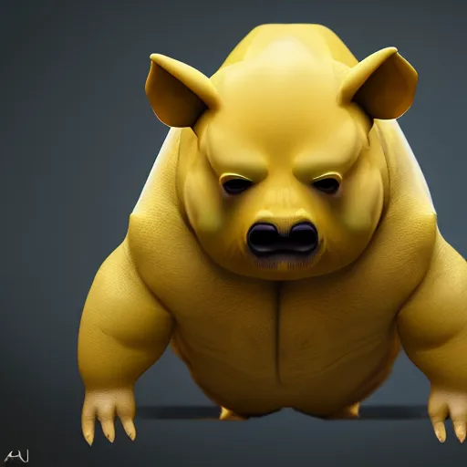 Prompt: photography of a realistic drowzee animal, ultra detailed, 8 k, cinematic lighting, natural background, trending on artstation, pokemon