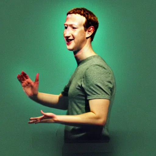 Image similar to mark zuckerberg's true form as a lizard man