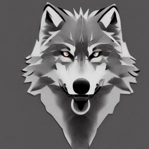 Image similar to wolf template base sketch, simple, no color, high quality, HD, 8K