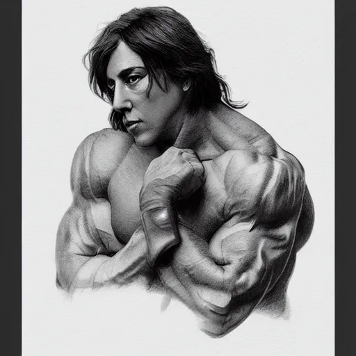 Image similar to amazing lifelike award winning pencil illustration of Oscar Wilde Bodybuilding trending on art station artgerm Greg rutkowski alphonse mucha cinematic