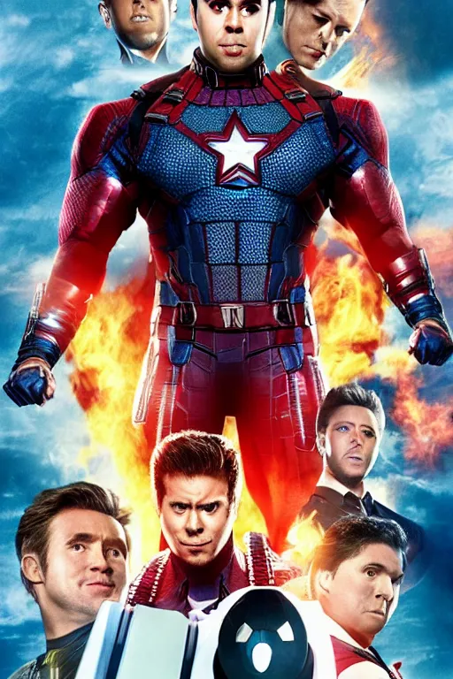 Image similar to gachimuchi billy herrtington marvel movie poster