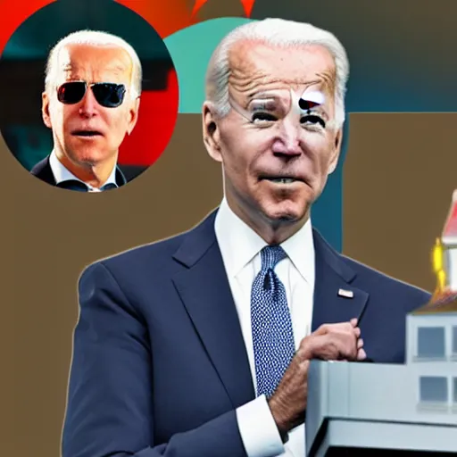 Image similar to Joe Biden as a ghostbuster